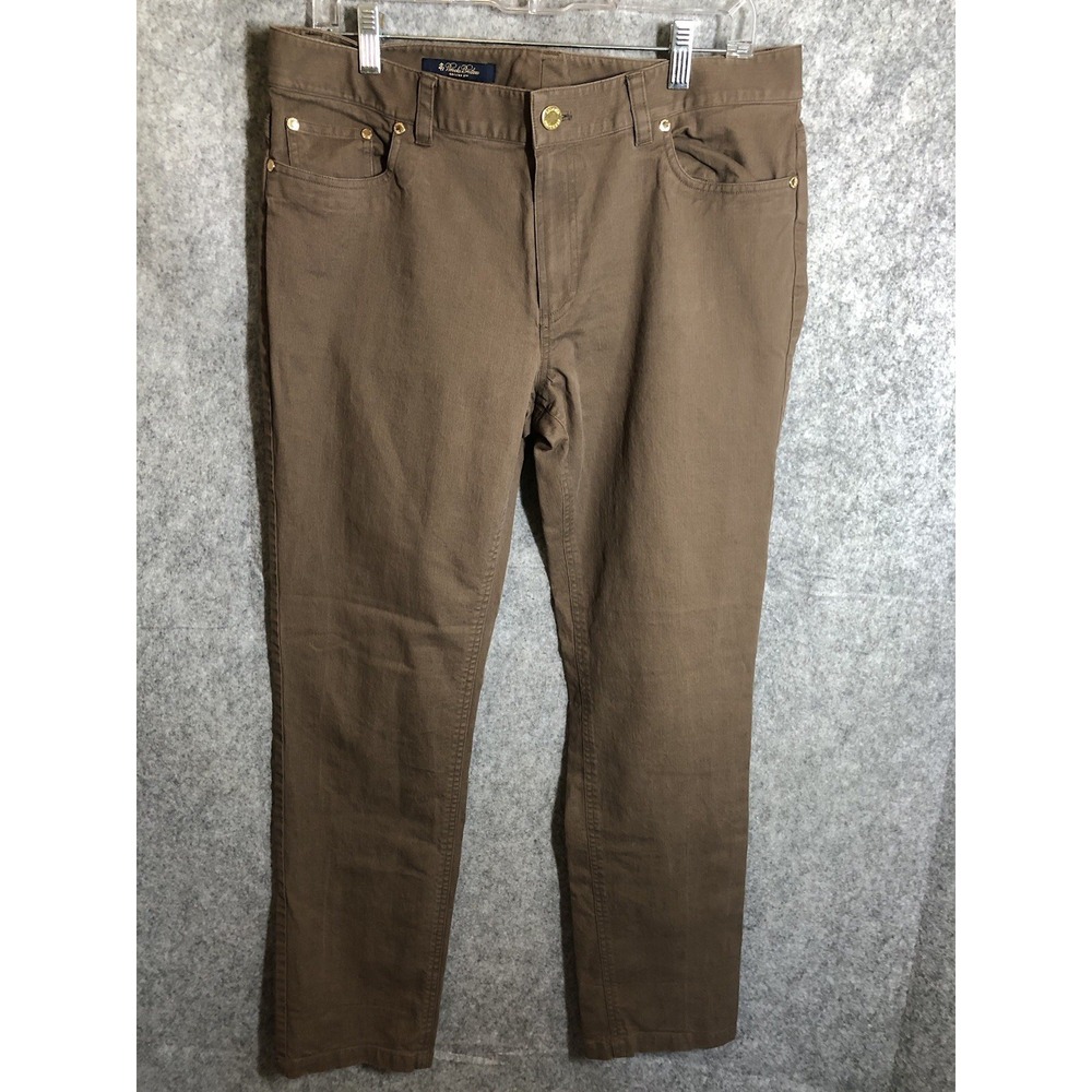 Brooks Brothers Pants Womens 12‎ Brown Brooks Fit Stretch Straight Casual